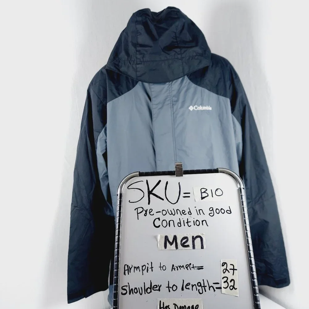 Columbia Men's Black Gray Versatile Triple Interchange Snow Windbreaker Jacket L